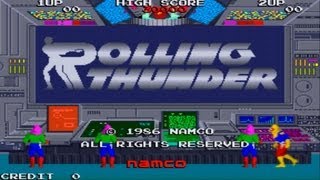 Rolling Thunder 1 Arcade Gameplay Playthrough longplay [upl. by Eilhsa]