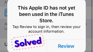 Fix iPhone this apple id has not yet been used with the itunes store [upl. by Pussej]