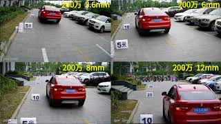 2MP1080P 36mm 6mm 8mm 12mm Lens Viewing Angle Comparison [upl. by Azaria613]