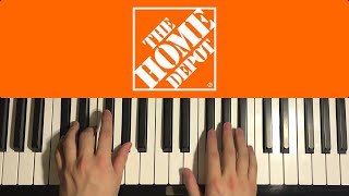 How To Play  Home Depot Theme Song Piano Tutorial Lesson [upl. by Eittam]