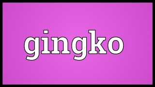 Gingko Meaning [upl. by Nonaihr921]