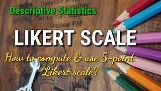 5pointLikertScale How to Use Likert Scale in Descriptive Study [upl. by Rosdniw]