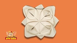 How to fold a Rose Napkin [upl. by Lachman]