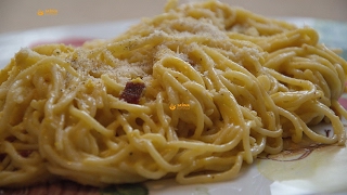 Spaghetti Carbonara Recipe  Pasta Karbonara Sašina kuhinja [upl. by Aerdnat382]