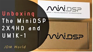 MiniDSP 2x4 HD and UMIK1 UNBOXING  Measure your SPL [upl. by Attelra597]