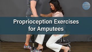 Balance Exercises for Amputees Proprioception [upl. by Lashond]