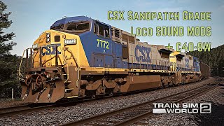 Train Sim World 2 CSX SPG Loco SOUND MODS  C408w [upl. by Neehar121]