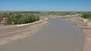 Wixom Lake becomes muddy field after dam failures [upl. by Nylavad]