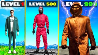 Level 1 SQUID GAME to Level 1000000000 in GTA 5 [upl. by Enamrahc]