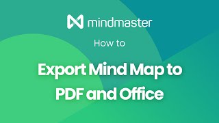 How to Export Mind Map to PDF and Office  EdrawMind formerly MindMaster Tutorial [upl. by Demaria556]