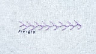 How to do the Feather Stitch [upl. by Nysila]