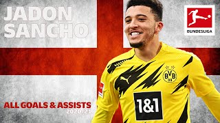 Jadon Sancho  All Goals and Assists 202021 [upl. by Margaretha368]