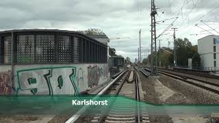 Führerstandsmitfahrt SBahn Berlin S3 Ostbahnhof  Erkner [upl. by Neemsay]