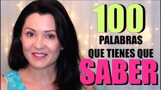 Aprende las 100 Palabras Más Comunes en Inglés con Ejemplos  Inglés Lento y Fácil  Elisa Valkyria [upl. by Iniretake403]