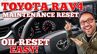 Toyota Rav4 2019  2021 Maintenance Light Reset  Oil Life Reset [upl. by Bartholomeo]