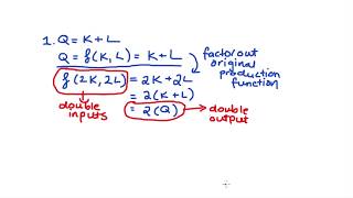 Returns to Scale  Practice Problems [upl. by Ordnassela]