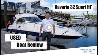 Bavaria 32 Sport HT Full Walkthrough Video Features of this boat explained by broker and owner [upl. by Htinnek]