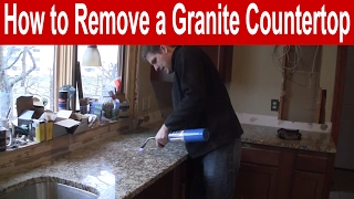 How to Remove a Granite Countertop [upl. by Eirhtug]