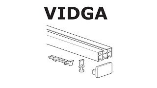 HOW TO INSTALL IKEA VIDGA RAIL TRIPLE TRACK [upl. by Amerd]