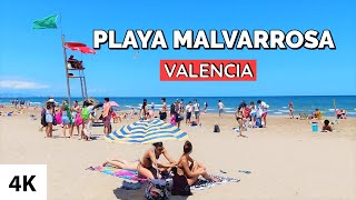 Valencia Malvarrosa Beach Summer 2021 Spain [upl. by Rehtul]