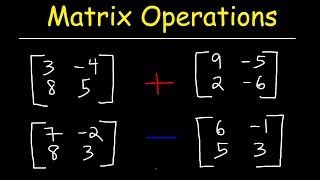 Adding and Subtracting Matrices [upl. by Chatav704]