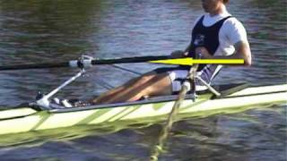 Rudertechnik rowing technique RCB Skiff [upl. by Yelad]