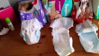 6 Diapers tested Pampers Huggies Simple Truth Check This Out Total Comfort [upl. by Hsaniva]