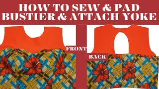 How To Sew A Bustier sewing sewingtutorial [upl. by Markson]