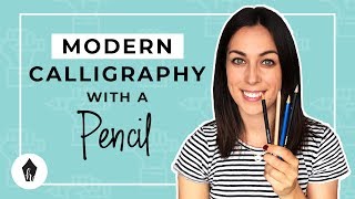 Beginners Guide To Doing Calligraphy with a Pencil [upl. by Neely]