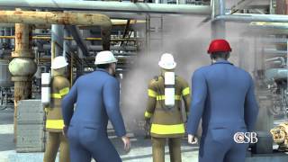 Animation of Fire at Chevrons Richmond Refinery August 6 2012 [upl. by Vittoria]