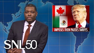 Weekend Update Trump Causes Tariff Confusion Elon Musks SpaceX Starship Explodes  SNL [upl. by Eusebio]