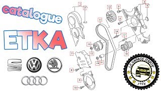 ETKA  CATALOGUE DE PIÈCES  RÉFÉRENCES DU GROUPE VAG AUDI SEAT VW SKODA [upl. by Ahcsim589]