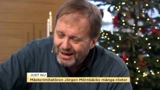 Mästerimitatören Jörgen Mörnbäck quotDärför är politiker kul att imiteraquot  Nyhetsmorgon TV4 [upl. by Sualkcin]