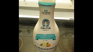 Califia Farms Almond Milk Review  Best Almond Milk ever [upl. by Adnohryt]