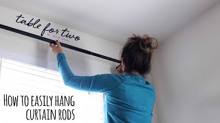 How To Easily Hang Curtain Rods [upl. by Jackquelin]