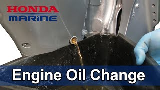 Honda Marine DIY Engine Oil Change [upl. by Ilera]