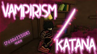 VAMPIRISM Katana ENCHANT Progression frostdraw  Deepwoken [upl. by Brinna976]