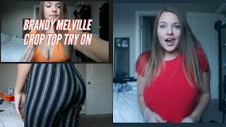 Brandy Melville Try On Haul DID YOU MISS ME [upl. by Nocam53]