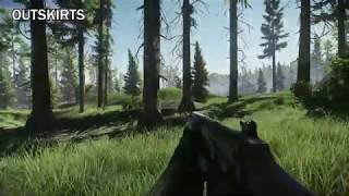 Outskirts Exit Location Woods With Map  Escape From Tarkov [upl. by Lahey]