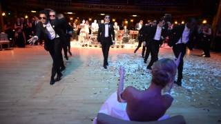 Ballerina Wedding Surprise Groomsmen Dance [upl. by Utter]