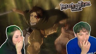 LEVIIIIIIIIIIIIIIII  ATTACK ON TITAN SEASON 1 EPISODE 22  REACTION [upl. by Kamerman]