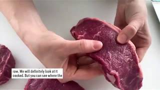 How to Cut a Steak Against the Grain – Pre Brands [upl. by Enaujed]