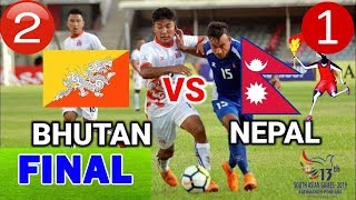 Bhutan vs Nepal 12 HIGHLIGHTS Final Match 13th South Asian Game 2019 Nepal vs bhutan Live Football [upl. by Row]