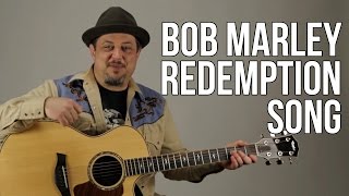 Redemption Song  Acoustic Guitar Lesson  Bob Marley  How to Play on Guitar [upl. by Noakes]