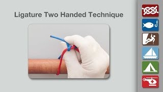 Surgical Ligature Two Handed Technique [upl. by Brathwaite220]