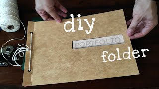 DIY PORTFOLIO FOLDER  Simple and Easy Folder Design Ideas [upl. by Aholah592]