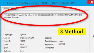 How To Fix The Server Did Not Registered With DCOM Within The Required Timeout Error Windows 1087 [upl. by Haeli]