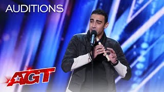 Medhat Mamdouh Beatboxes While Playing The Recorder  Americas Got Talent 2021 [upl. by Linda]