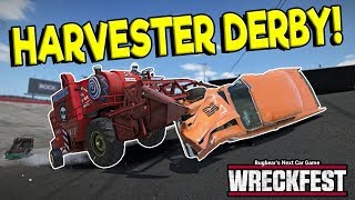 HUGE HARVESTER DEMO DERBY CRASHES  Next Car Game Wreckfest Release Gameplay  Wrecks amp Races [upl. by Sorce]