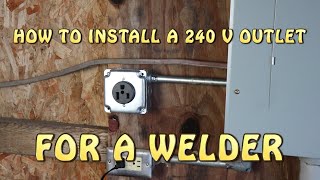 Welder Outlet 240V Complete Installation [upl. by Brine776]